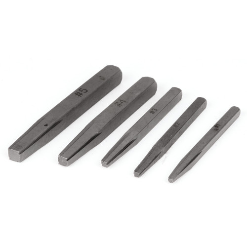 PERFORMANCE TOOL 5-PIECE SCREW EXTRACTOR SET