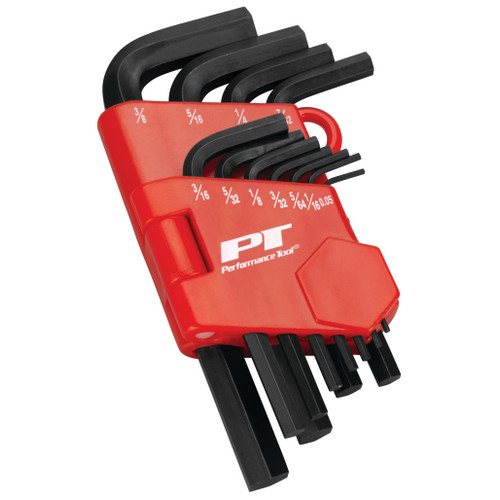 PERFORMANCE TOOL 11-PIECE SAE HEX KEY SET