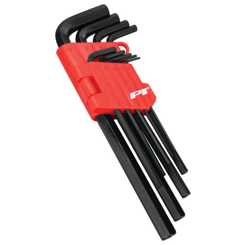 PERFORMANCE TOOL 9-PIECE METRIC LONG HEX KEY SET