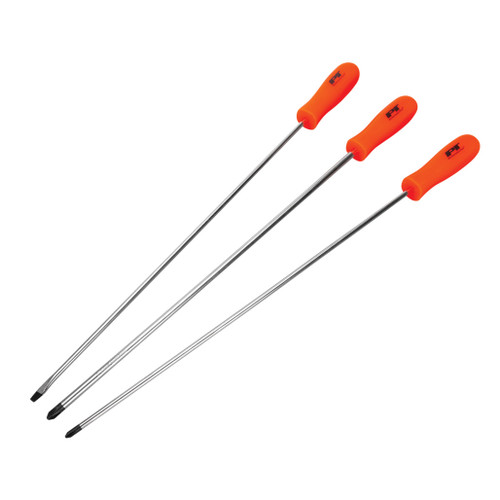 PERFORMANCE TOOL 3-PIECE LONG SHAFT SCREWDRIVER SET
