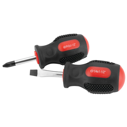 PROJECT PRO 2-PIECE STUBBY SCREWDRIVER SET