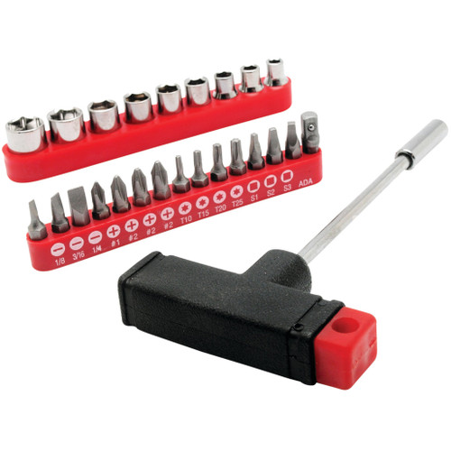 PROJECT PRO 25-PIECE MAGNETIC T-BAR DRIVER SET