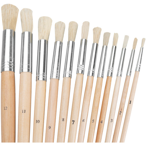 PROJECT PRO 12-PIECE LONG HANDLE ARTIST BRUSH SET