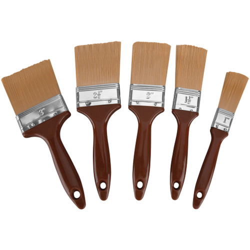 PROJECT PRO 5-PIECE POLYESTER PAINT BRUSH SET