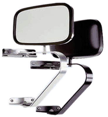 CIPA Universal OE Style Side View Replacement Mirror - Finish:CHROME