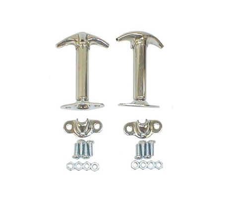 Jeep CJ & Wrangler Chrome Hood Catch Set (1941-1995)
