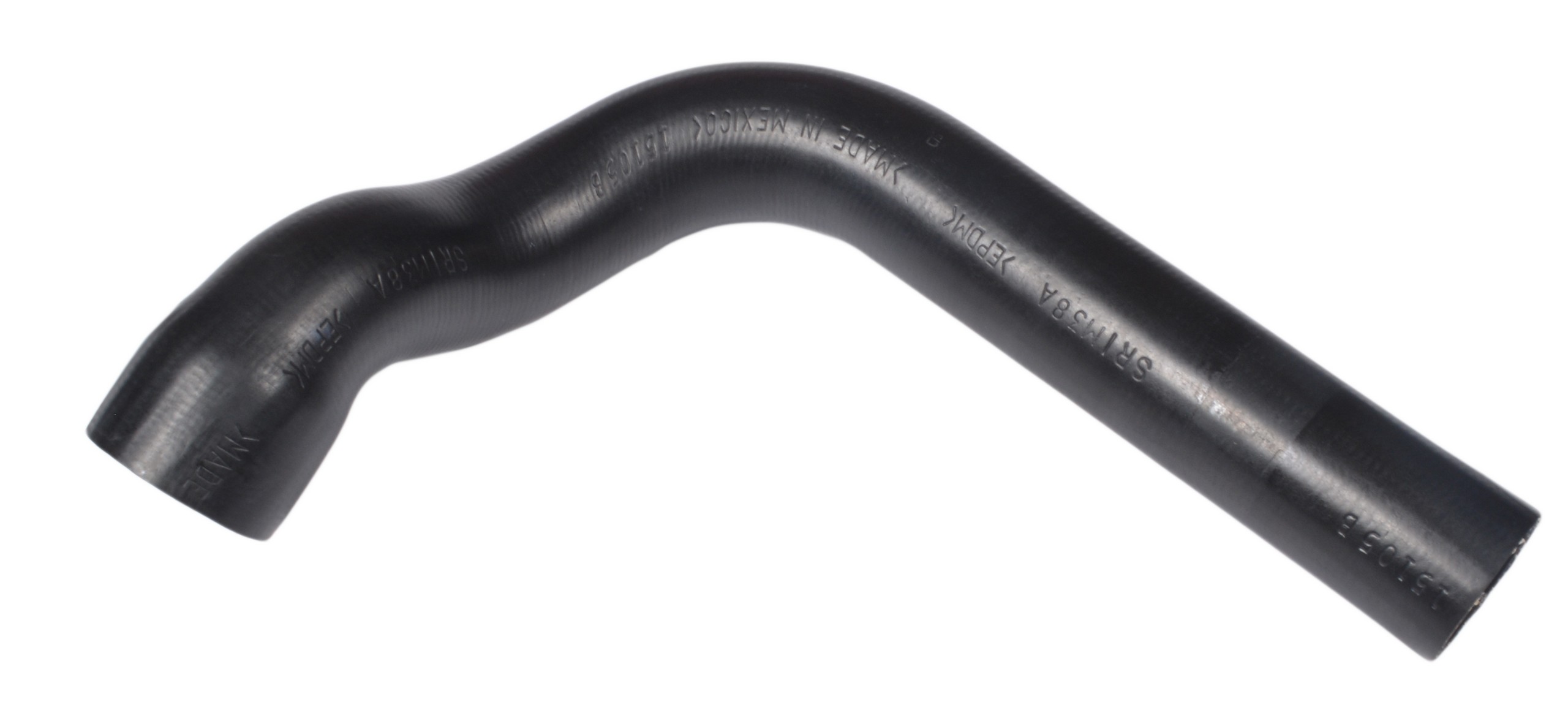 Designed to transfer glycol-based coolant throughout the vehicle's cooling system.  The EPDM tube and cover and the synthetic reinforcement meets or exceeds SAE 20R4EC Class D1 specifications. Exact OEM configuration ensures a perfect fit.