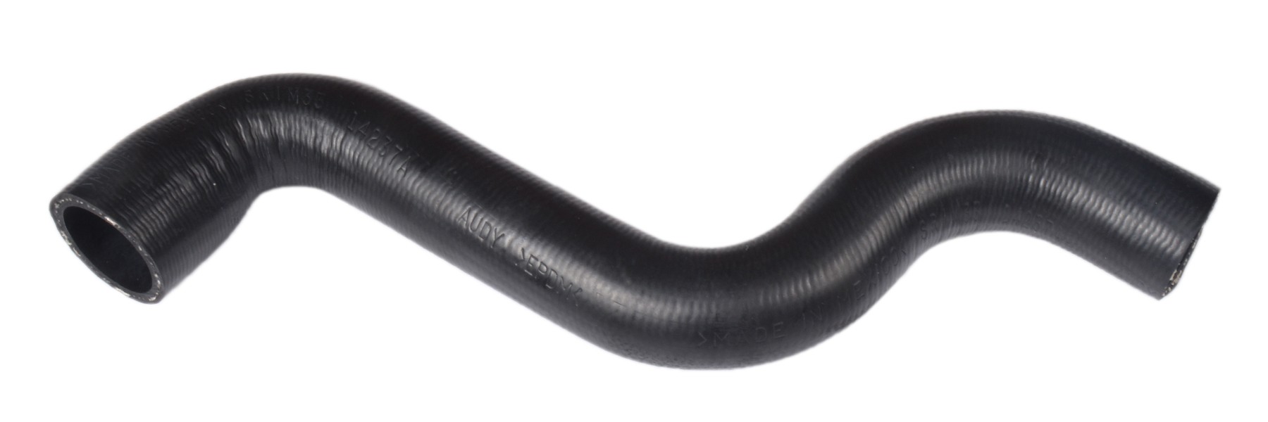 Designed to transfer glycol-based coolant throughout the vehicle's cooling system.  The EPDM tube and cover and the synthetic reinforcement meets or exceeds SAE 20R4EC Class D1 specifications. Exact OEM configuration ensures a perfect fit.