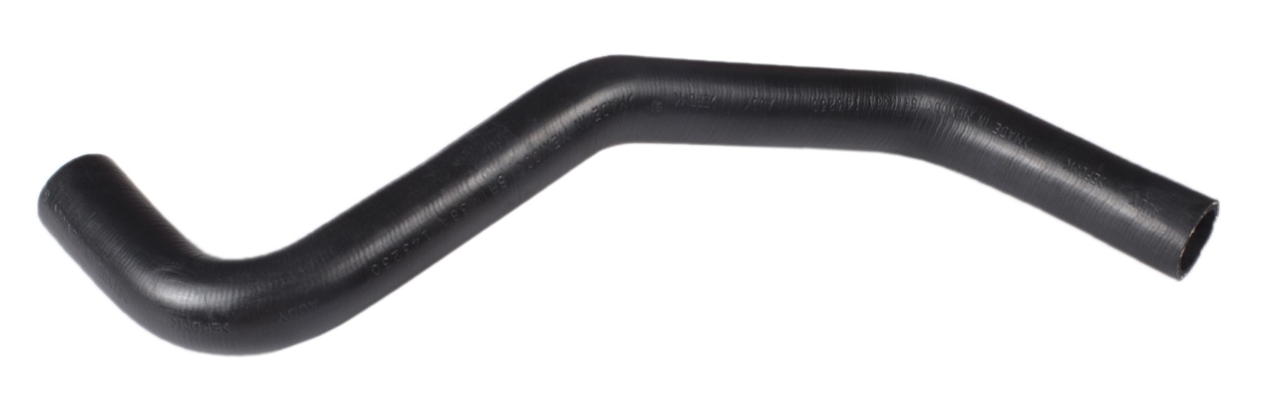 Designed to transfer glycol-based coolant throughout the vehicle's cooling system.  The EPDM tube and cover and the synthetic reinforcement meets or exceeds SAE 20R4EC Class D1 specifications. Exact OEM configuration ensures a perfect fit.