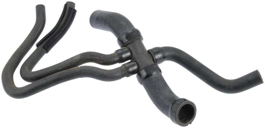 Designed to transfer glycol-based coolant throughout the vehicle's cooling system. The EPDM tube and cover and the synthetic reinforcement meets or exceeds SAE 20R4EC Class D1 specifications. Exact OEM configuration ensures a perfect fit.