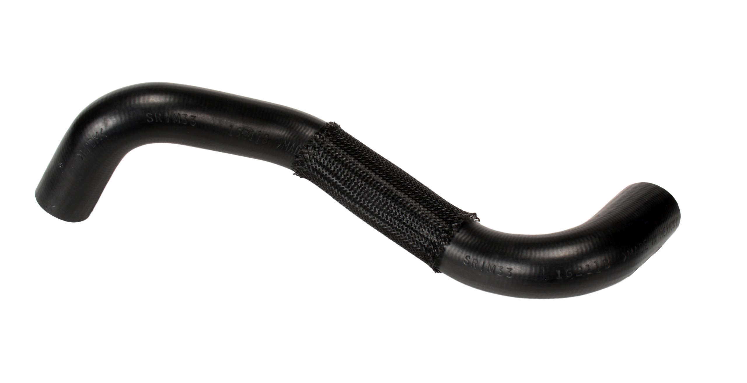 Designed to transfer glycol-based coolant throughout the vehicle's cooling system.  The EPDM tube and cover and the synthetic reinforcement meets or exceeds SAE 20R4EC Class D1 specifications. Exact OEM configuration ensures a perfect fit.