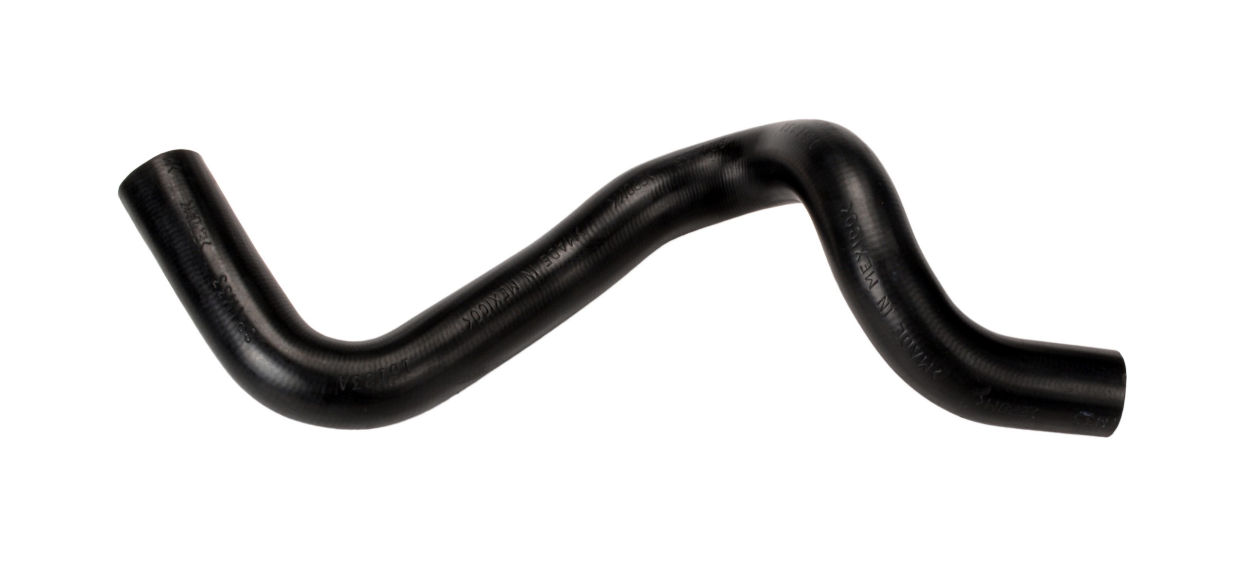 Designed to transfer glycol-based coolant throughout the vehicle's cooling system.  The EPDM tube and cover and the synthetic reinforcement meets or exceeds SAE 20R4EC Class D1 specifications. Exact OEM configuration ensures a perfect fit.