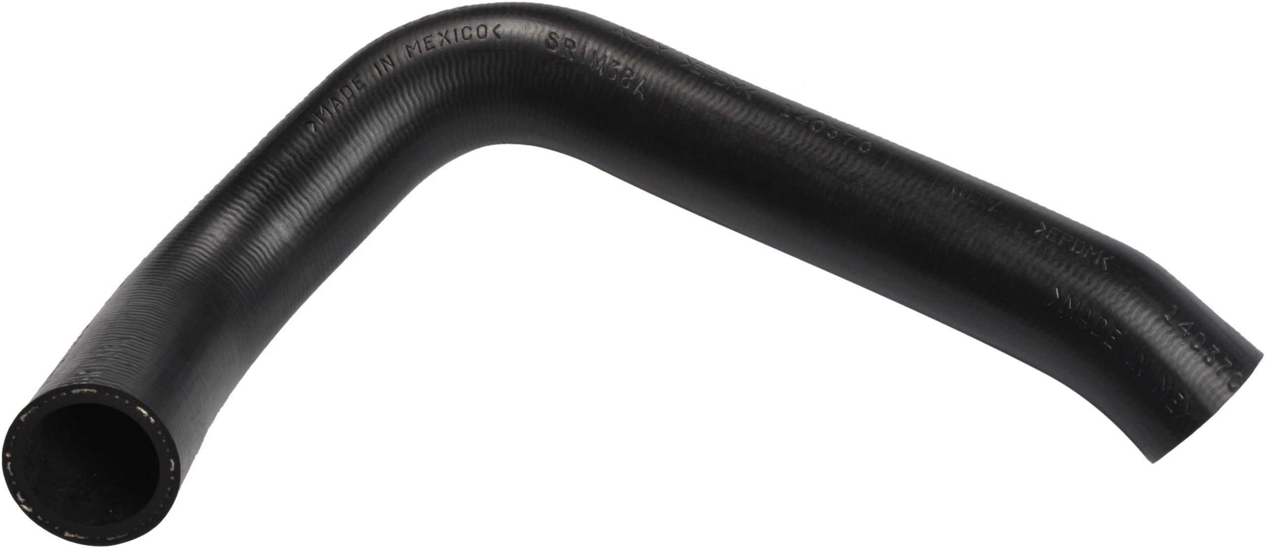 Designed to transfer glycol-based coolant throughout the vehicle's cooling system.  The EPDM tube and cover and the synthetic reinforcement meets or exceeds SAE 20R4EC Class D1 specifications. Exact OEM configuration ensures a perfect fit.