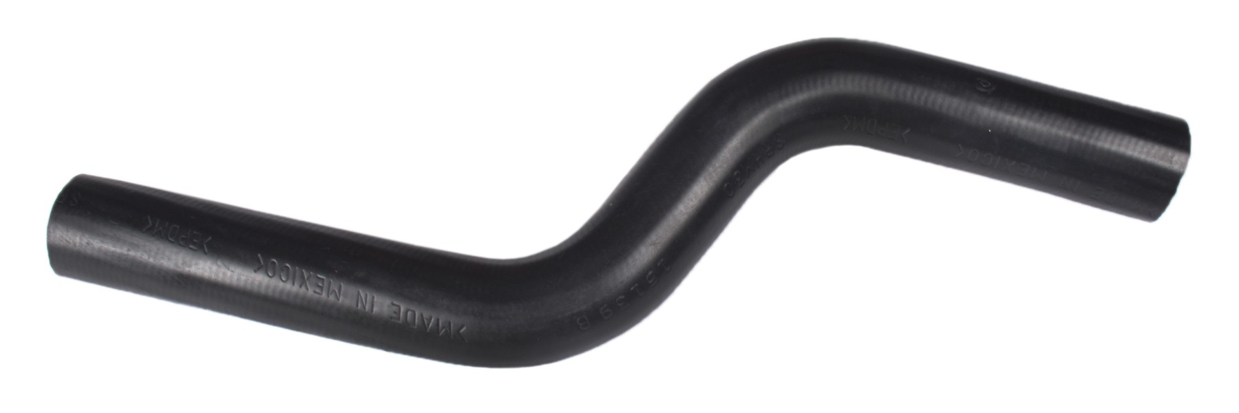 Designed to transfer glycol-based coolant throughout the vehicle's cooling system.  The EPDM tube and cover and the synthetic reinforcement meets or exceeds SAE 20R4EC Class D1 specifications. Exact OEM configuration ensures a perfect fit.