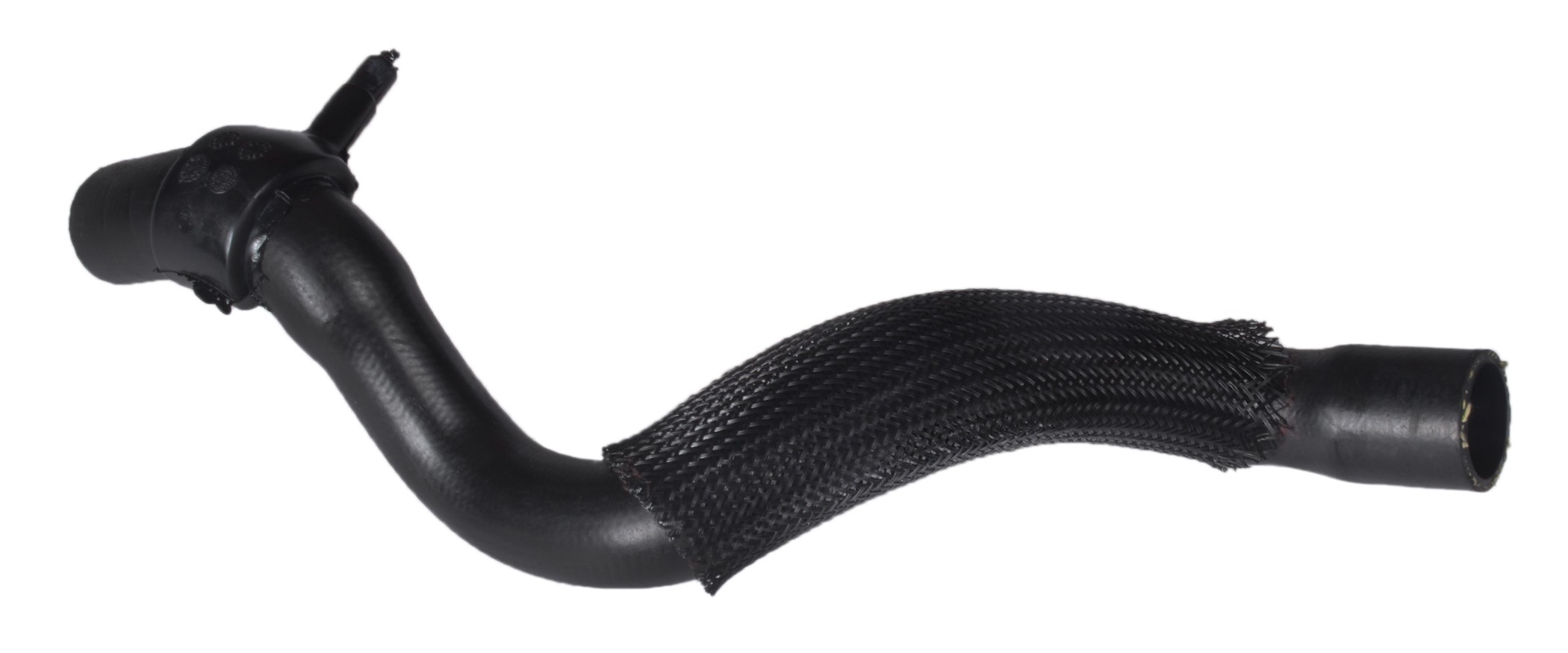 Designed to transfer glycol-based coolant throughout the vehicle's cooling system.  The EPDM tube and cover and the synthetic reinforcement meets or exceeds SAE 20R4EC Class D1 specifications. Exact OEM configuration ensures a perfect fit.