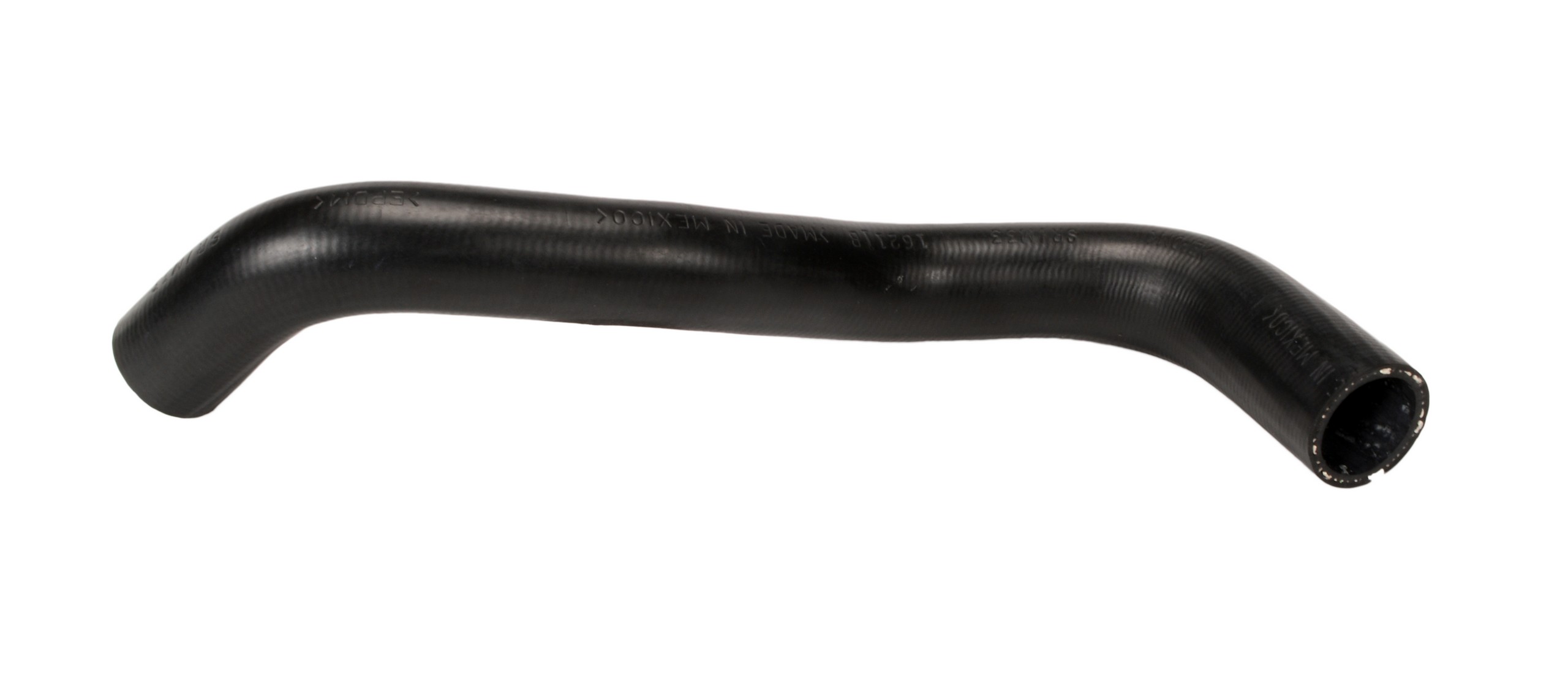 Designed to transfer glycol-based coolant throughout the vehicle's cooling system.  The EPDM tube and cover and the synthetic reinforcement meets or exceeds SAE 20R4EC Class D1 specifications. Exact OEM configuration ensures a perfect fit.
