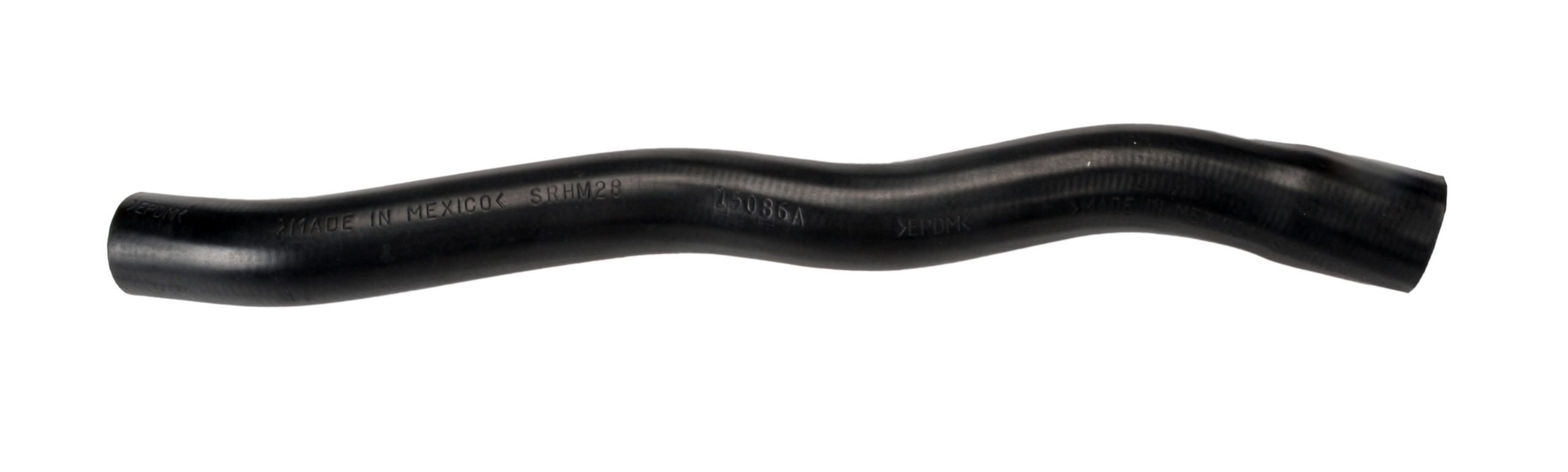 Designed to transfer glycol-based coolant throughout the vehicle's cooling system.  The EPDM tube and cover and the synthetic reinforcement meets or exceeds SAE 20R4EC Class D1 specifications. Exact OEM configuration ensures a perfect fit.