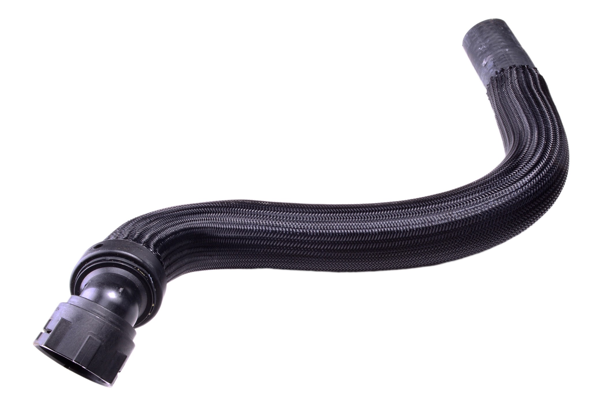 Designed to transfer glycol-based coolant throughout the vehicle's cooling system.  The EPDM tube and cover and the synthetic reinforcement meets or exceeds SAE 20R4EC Class D1 specifications. Exact OEM configuration ensures a perfect fit.