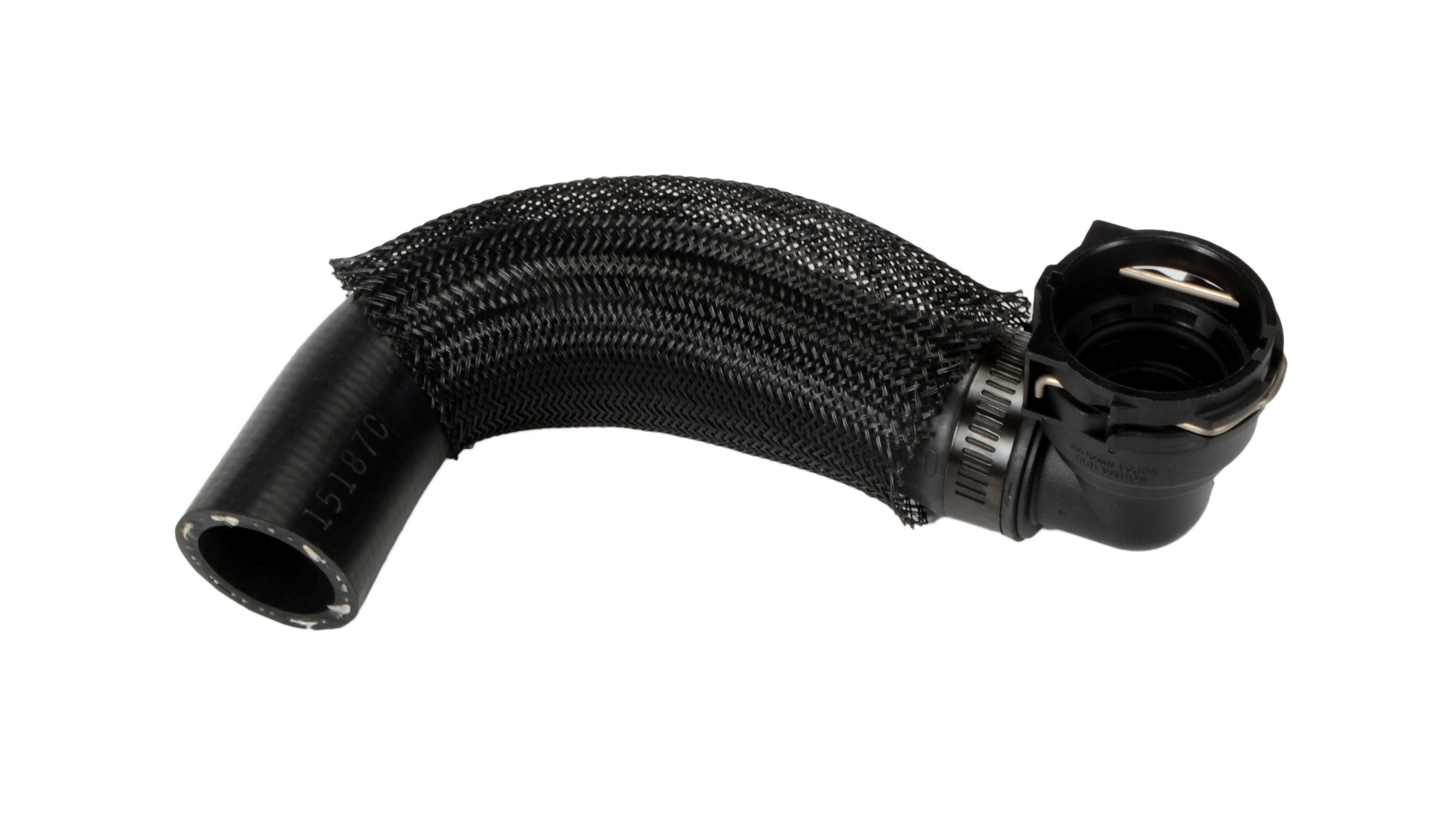 Designed to transfer glycol-based coolant throughout the vehicle's cooling system.  The EPDM tube and cover and the synthetic reinforcement meets or exceeds SAE 20R4EC Class D1 specifications. Exact OEM configuration ensures a perfect fit.