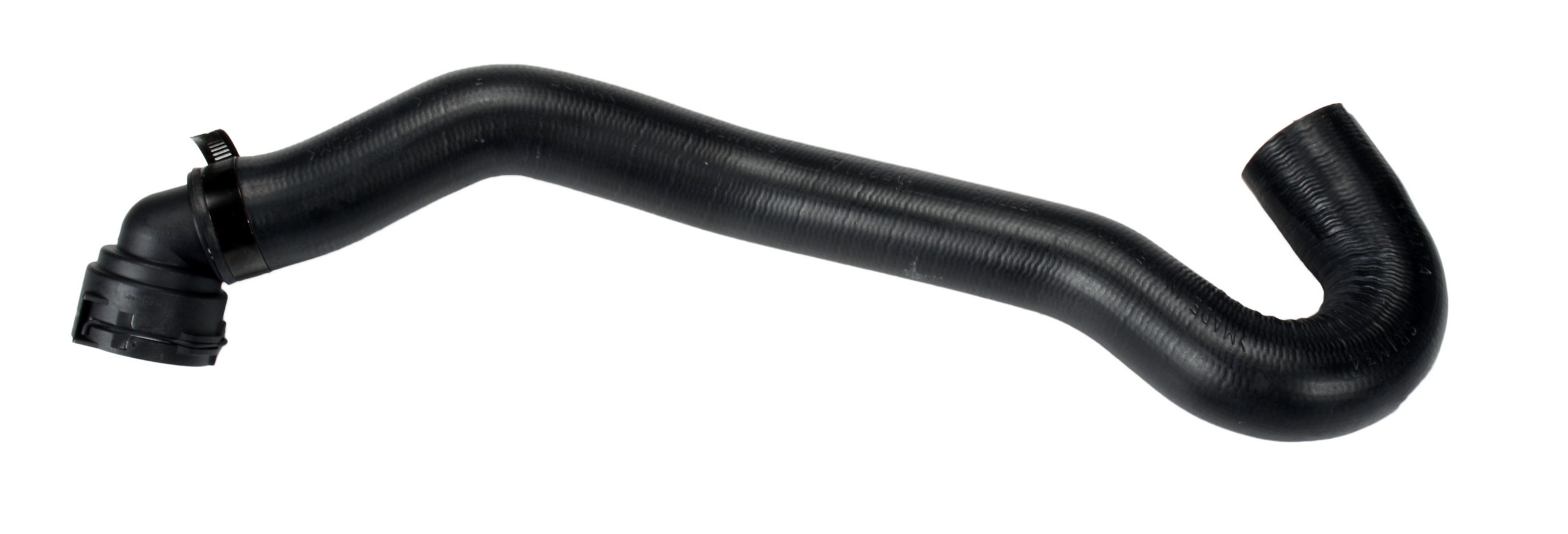 Designed to transfer glycol-based coolant throughout the vehicle's cooling system.  The EPDM tube and cover and the synthetic reinforcement meets or exceeds SAE 20R4EC Class D1 specifications. Exact OEM configuration ensures a perfect fit.