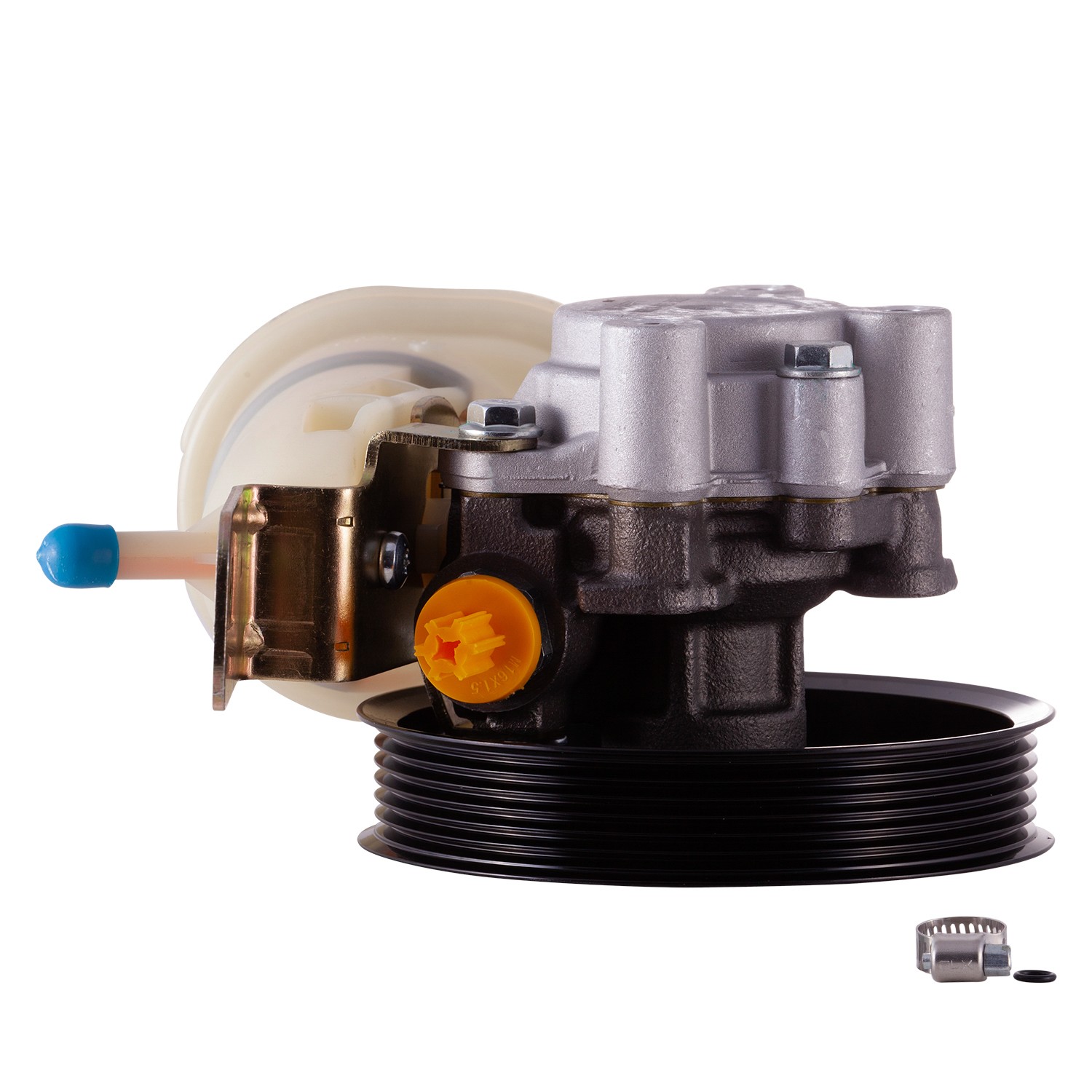 New Power Steering Pump With Pulley and Reservoir