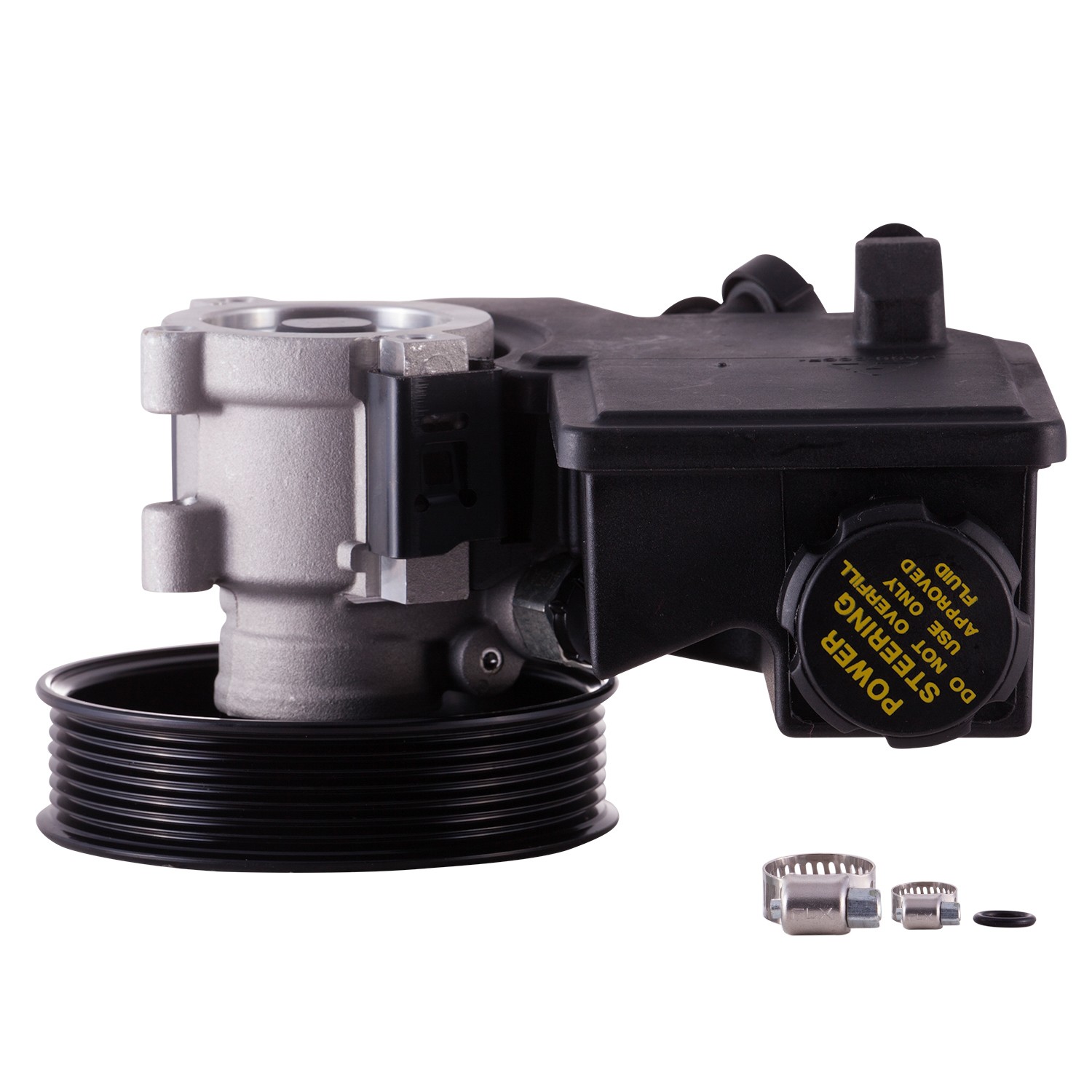 New Power Steering Pump With Pulley and Reservoir