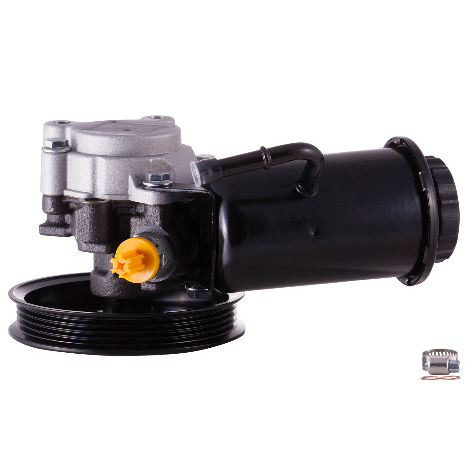New Power Steering Pump With Pulley and Reservoir