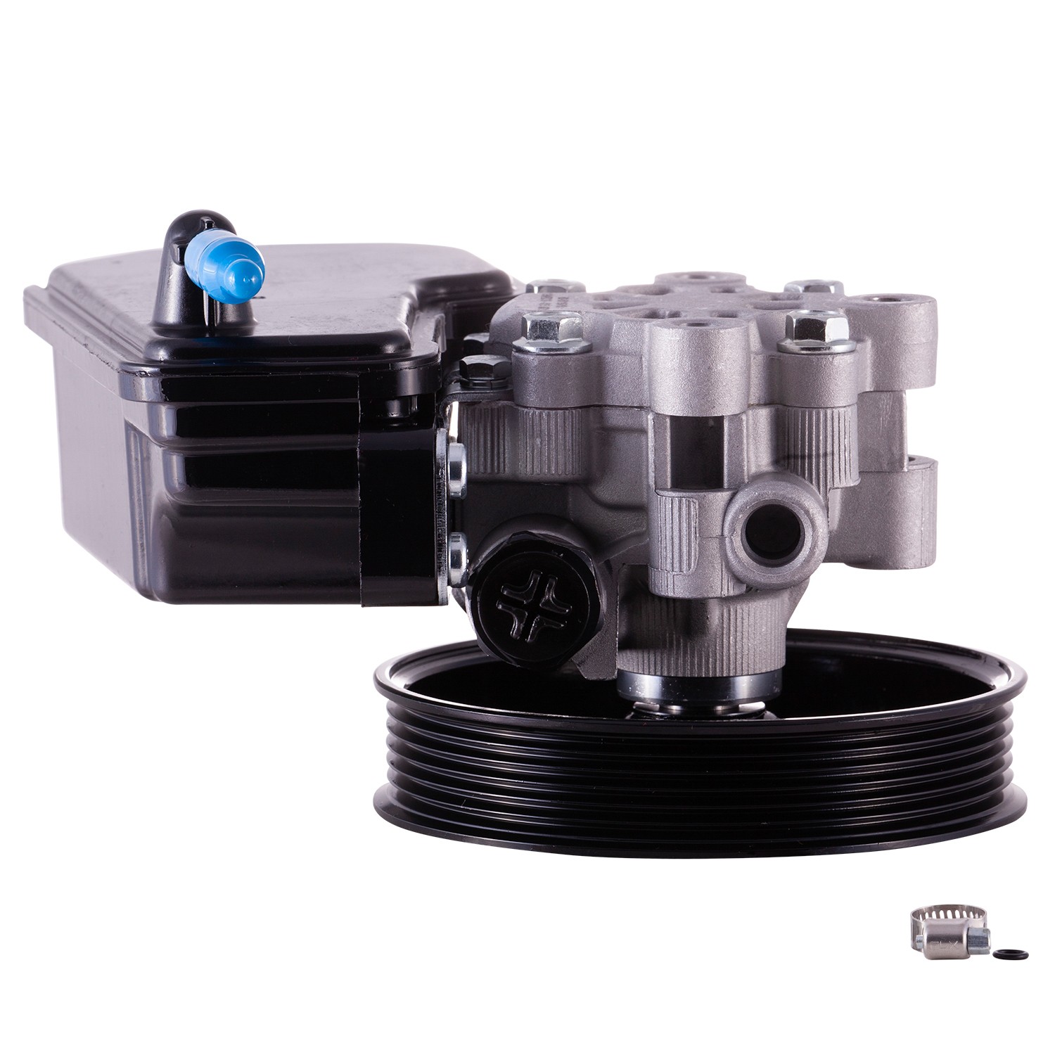New Power Steering Pump With Pulley and Reservoir