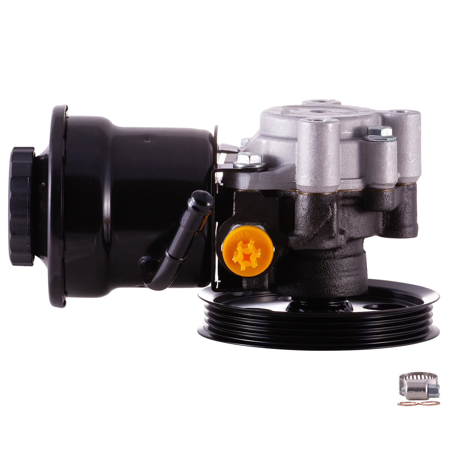 New Power Steering Pump With Pulley and Reservoir