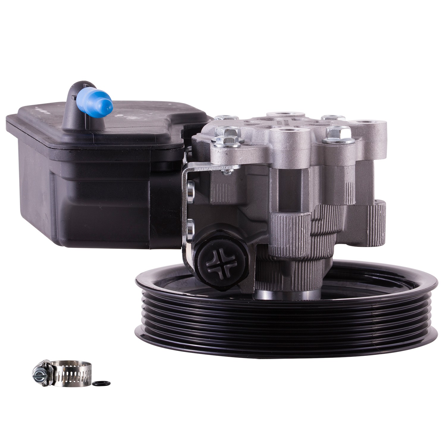 New Power Steering Pump With Pulley and Reservoir