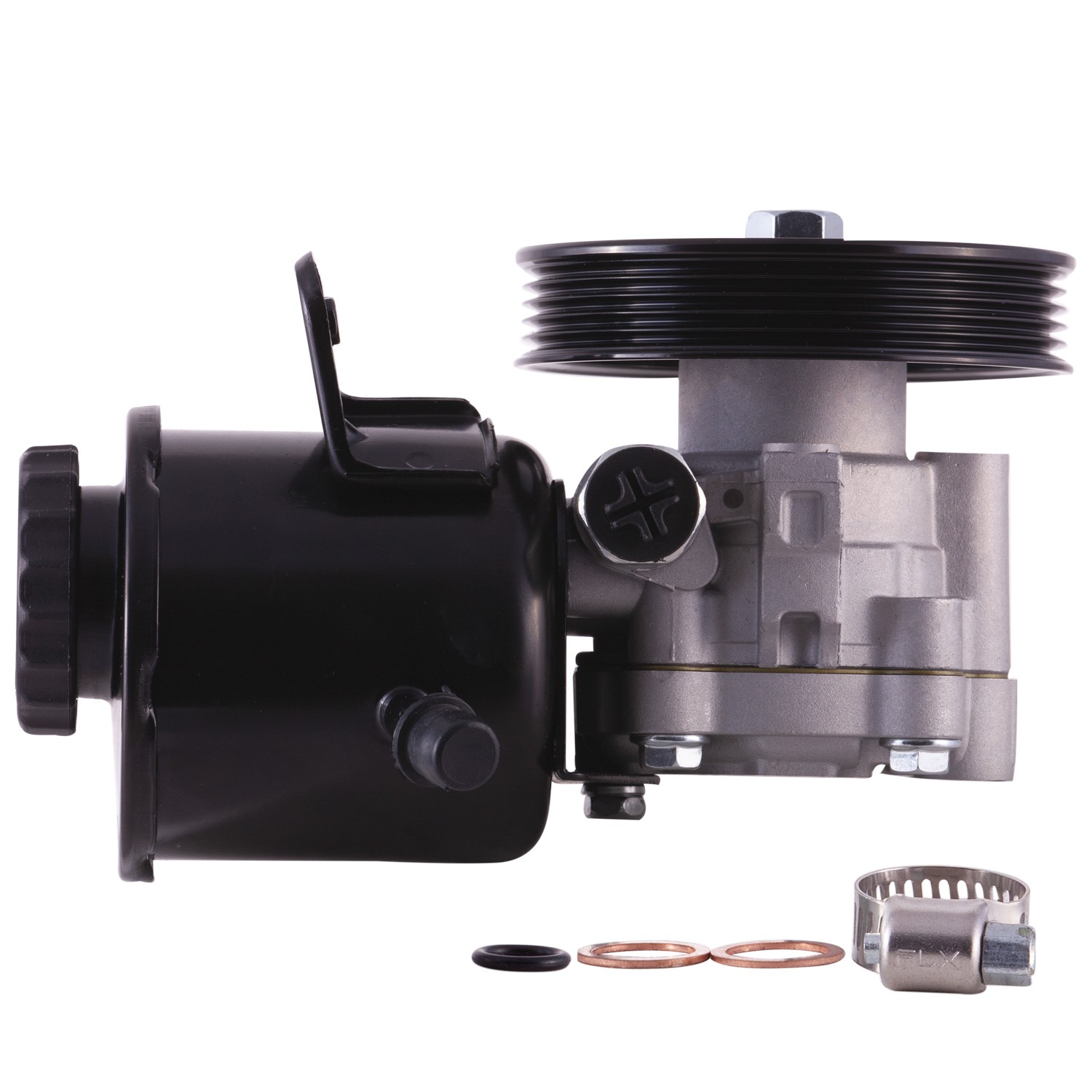New Power Steering Pump With Pulley and Reservoir