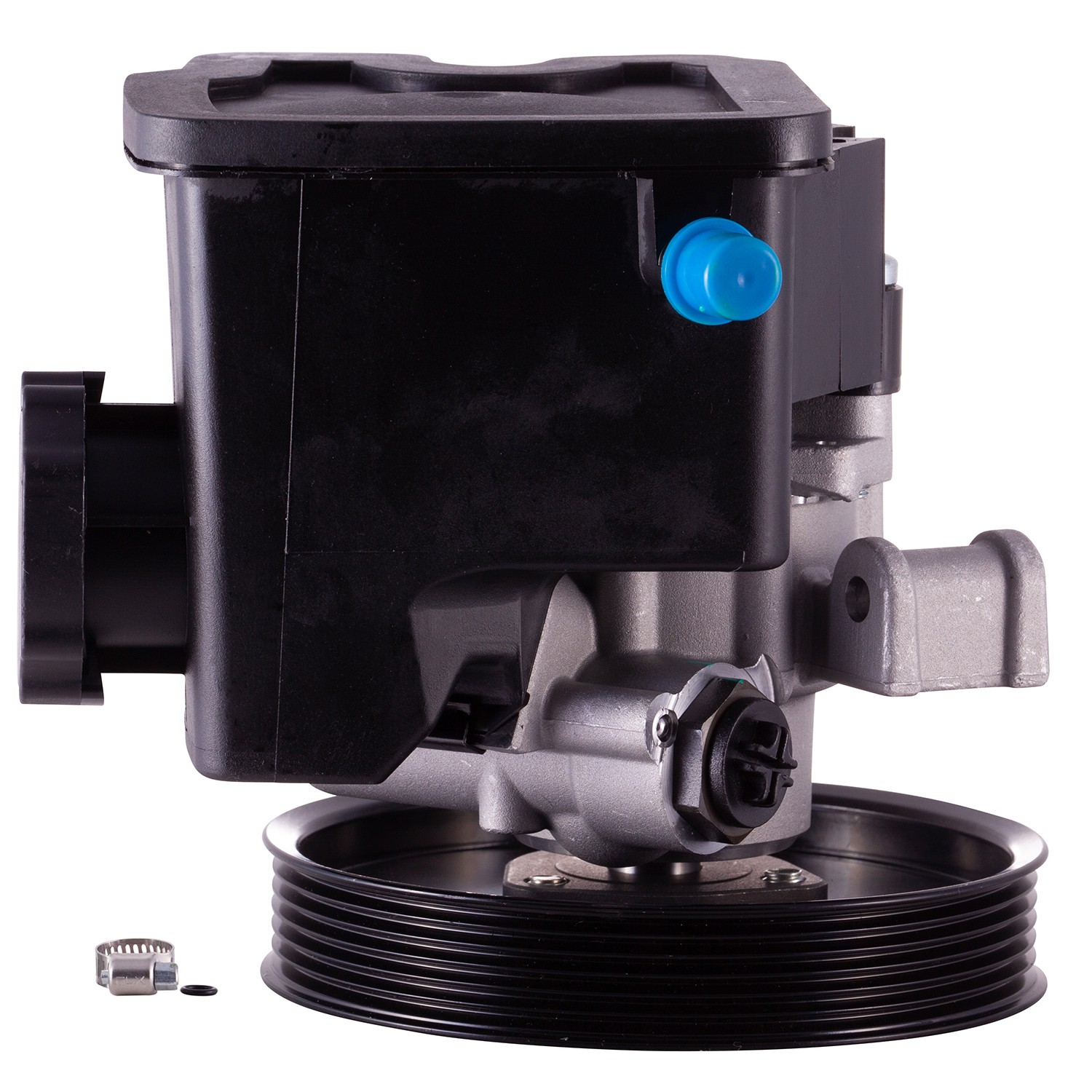 New Power Steering Pump With Pulley and Reservoir