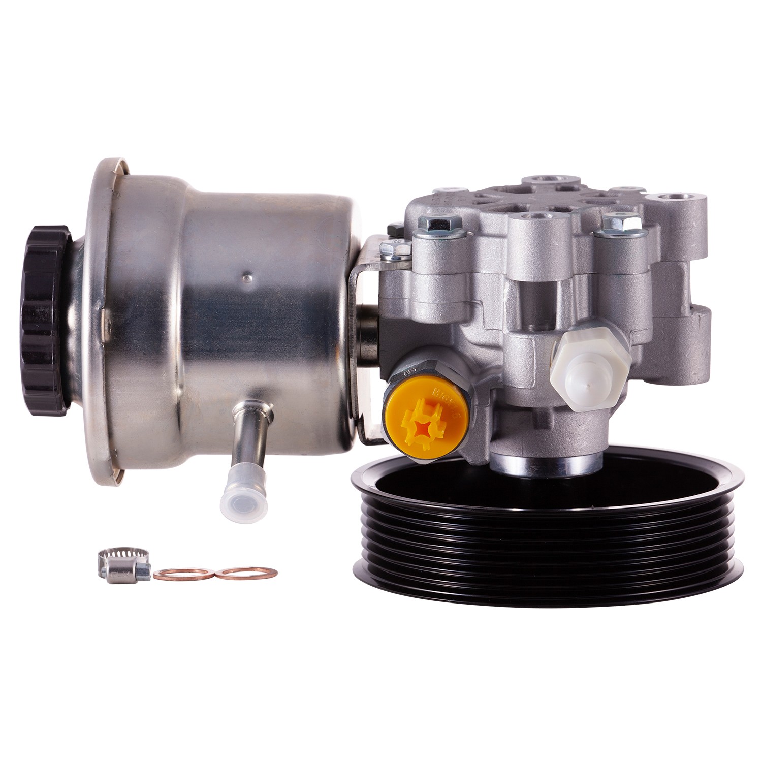 New Power Steering Pump With Pulley and Reservoir