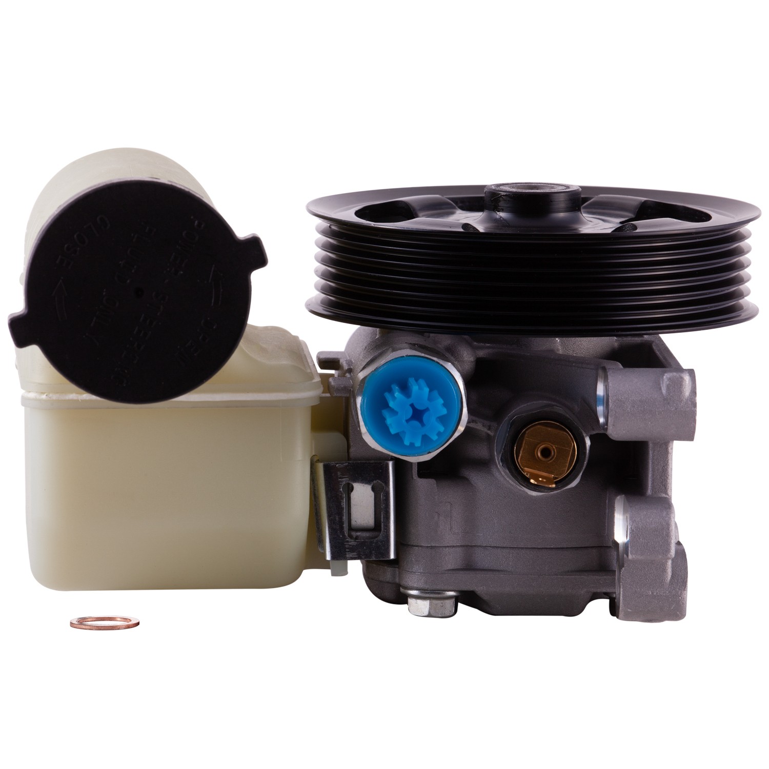 New Power Steering Pump With Pulley and Reservoir