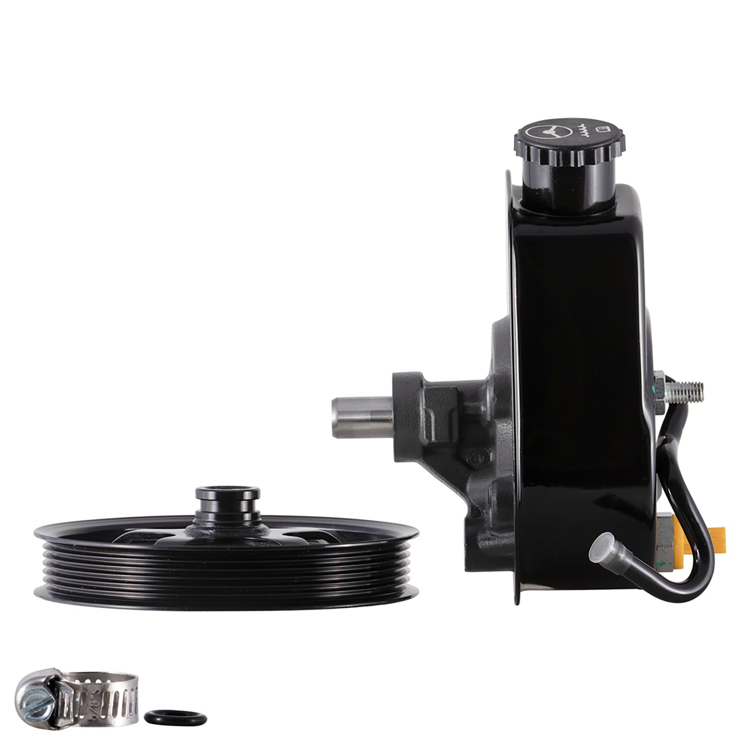 New Power Steering Pump With Pulley and Reservoir