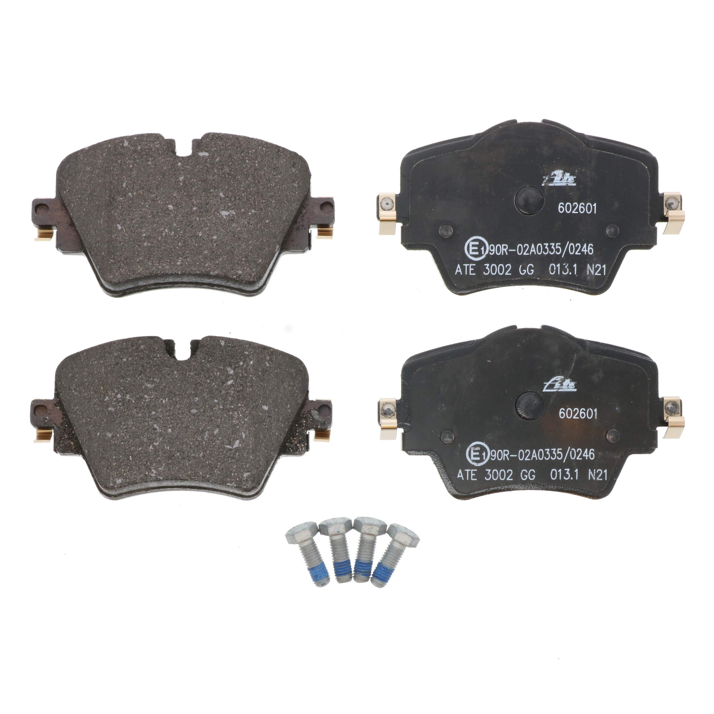 ATE Original Semi-Metallic Front Disc Brake Pad Set 602601 for BMW, Mini, Toyota