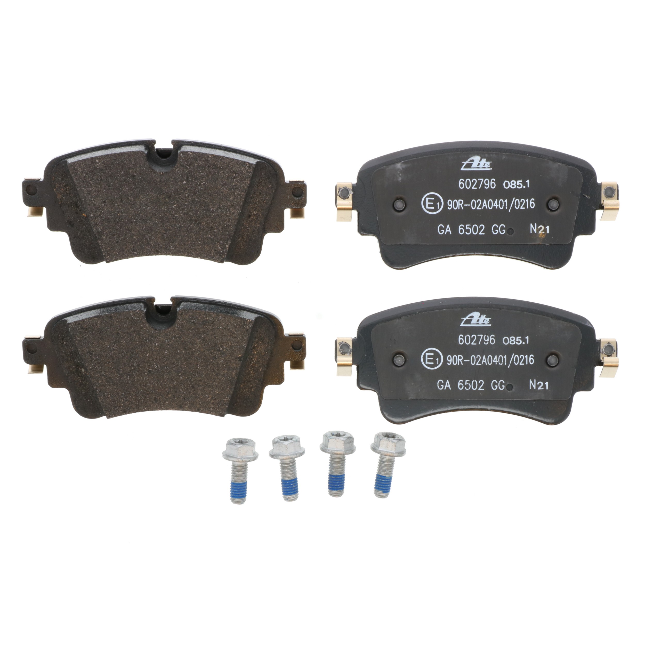 ATE Original Semi-Metallic Rear Disc Brake Pad Set 602796 for Audi