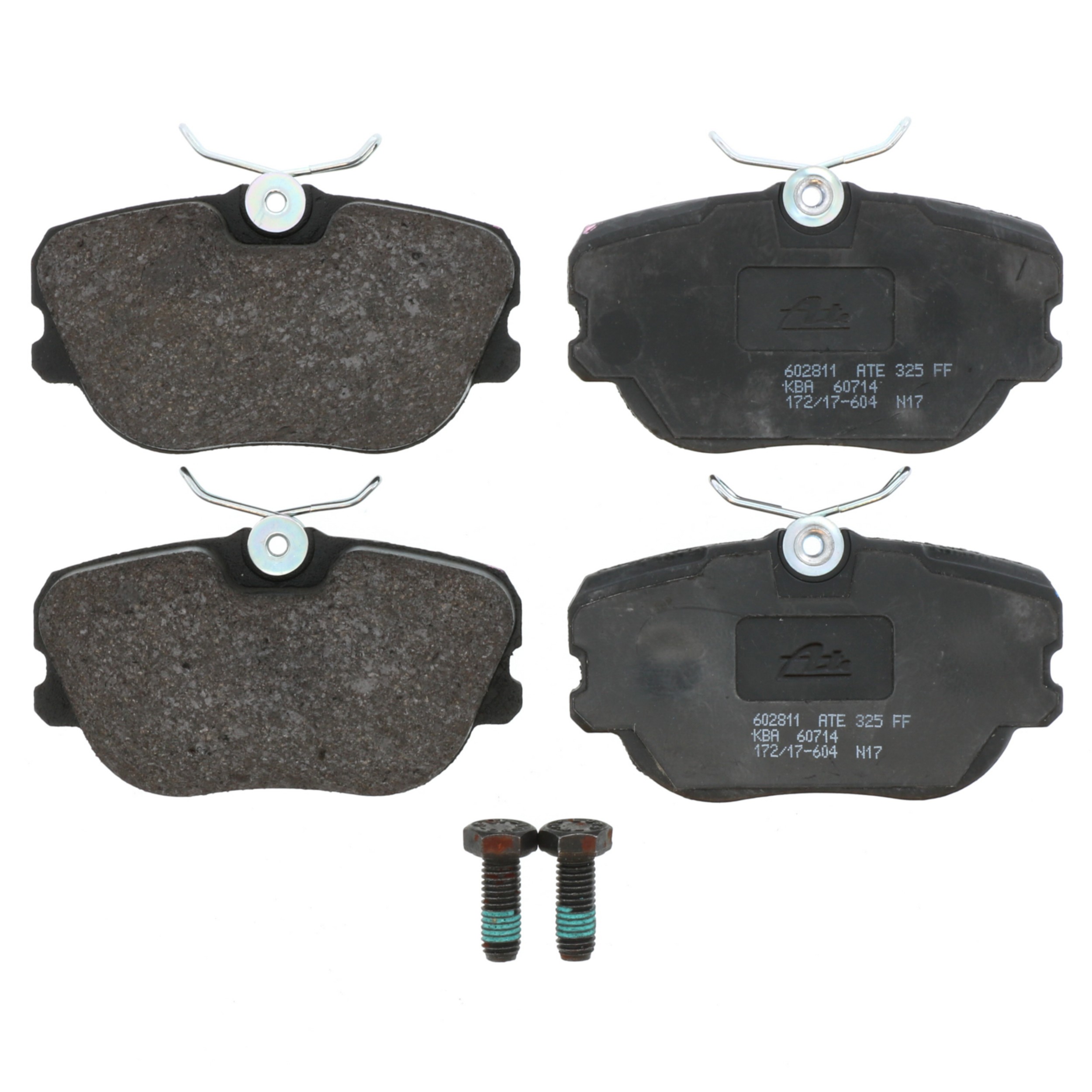 ATE Original Semi-Metallic Front Disc Brake Pad Set 602811 for Saab