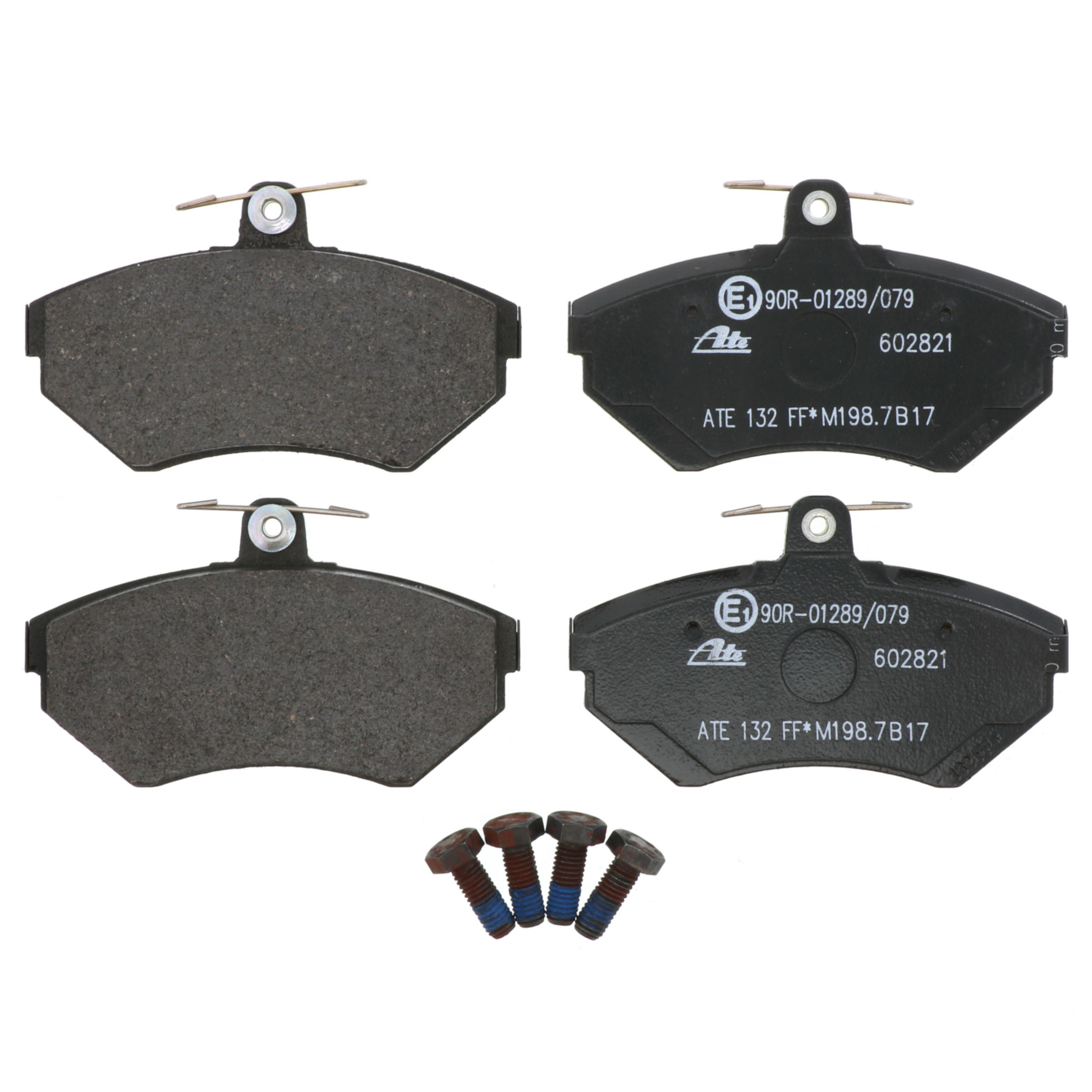 ATE Original Semi-Metallic Front Disc Brake Pad Set 602821 for Volkswagen
