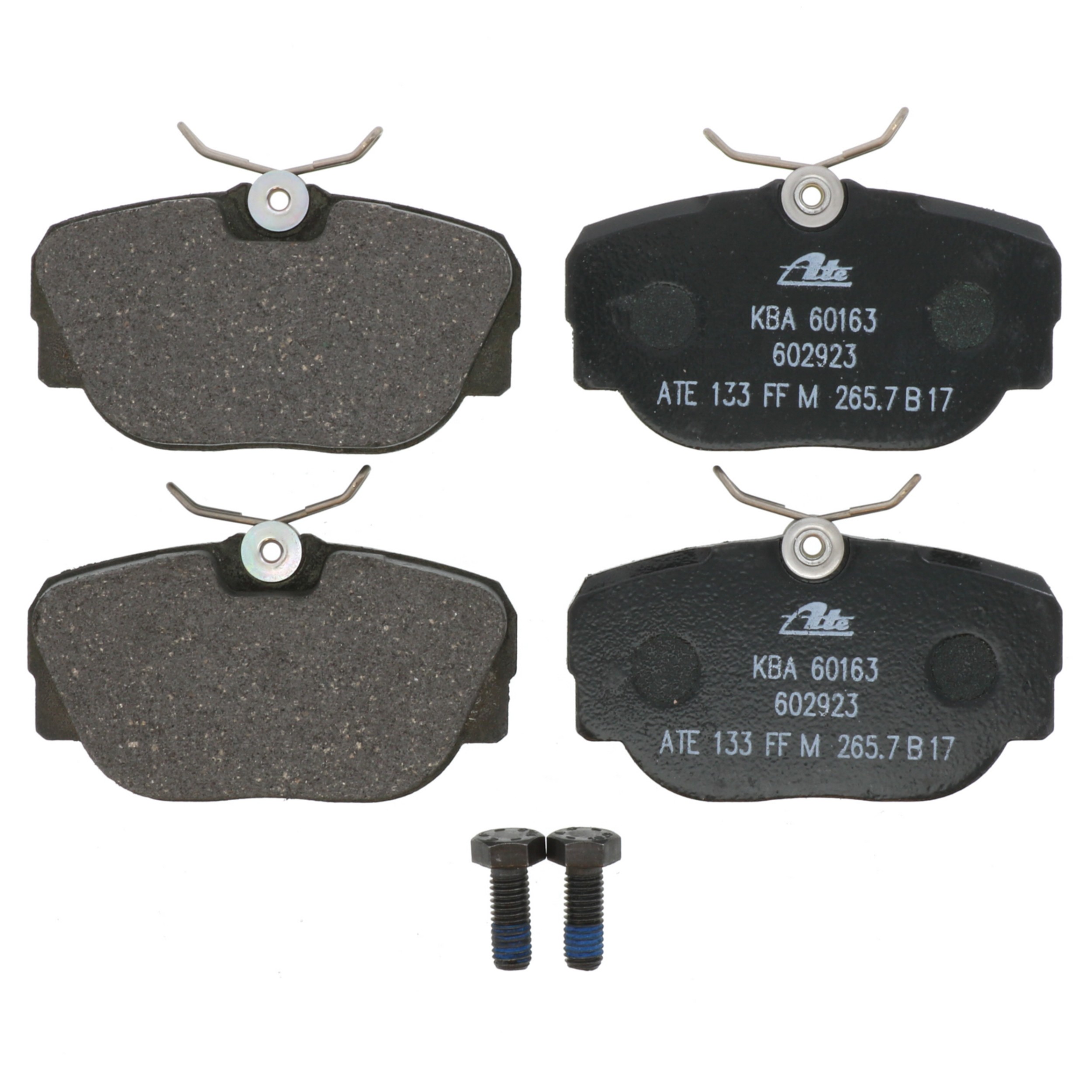 ATE Original Semi-Metallic Front Disc Brake Pad Set 602923 for Mercedes-Benz