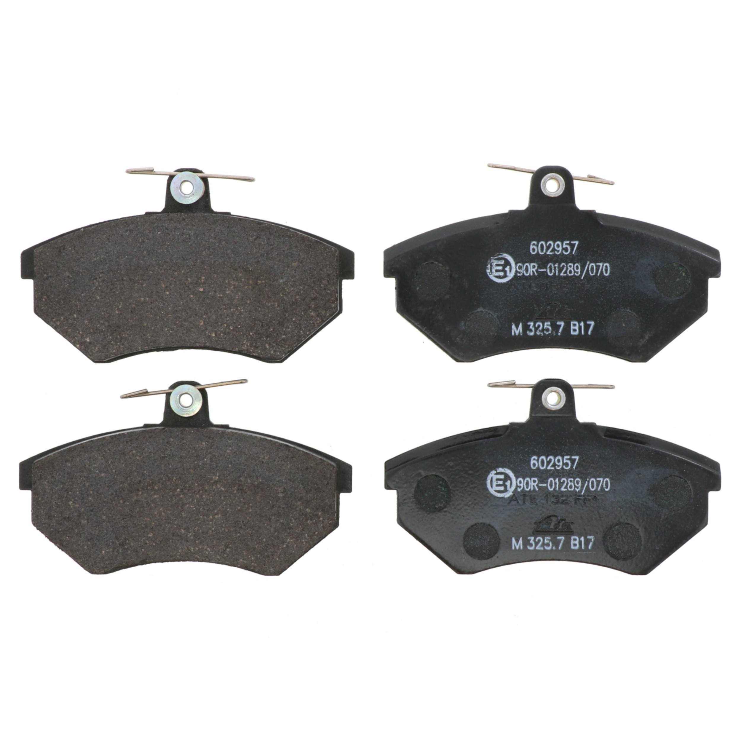 ATE Original Semi-Metallic Front Disc Brake Pad Set 602957 for Volkswagen