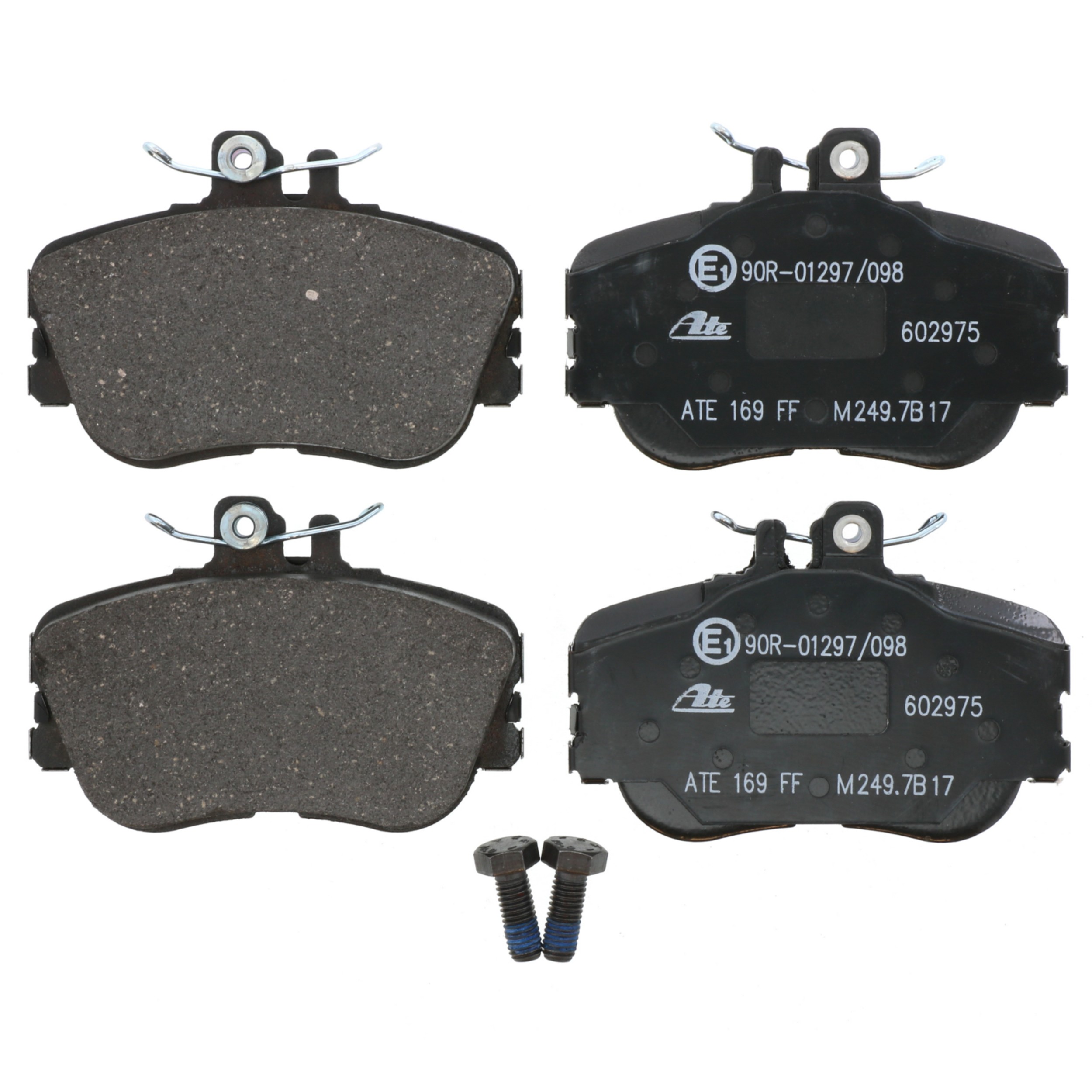 ATE Original Semi-Metallic Front Disc Brake Pad Set 602975 for Mercedes-Benz