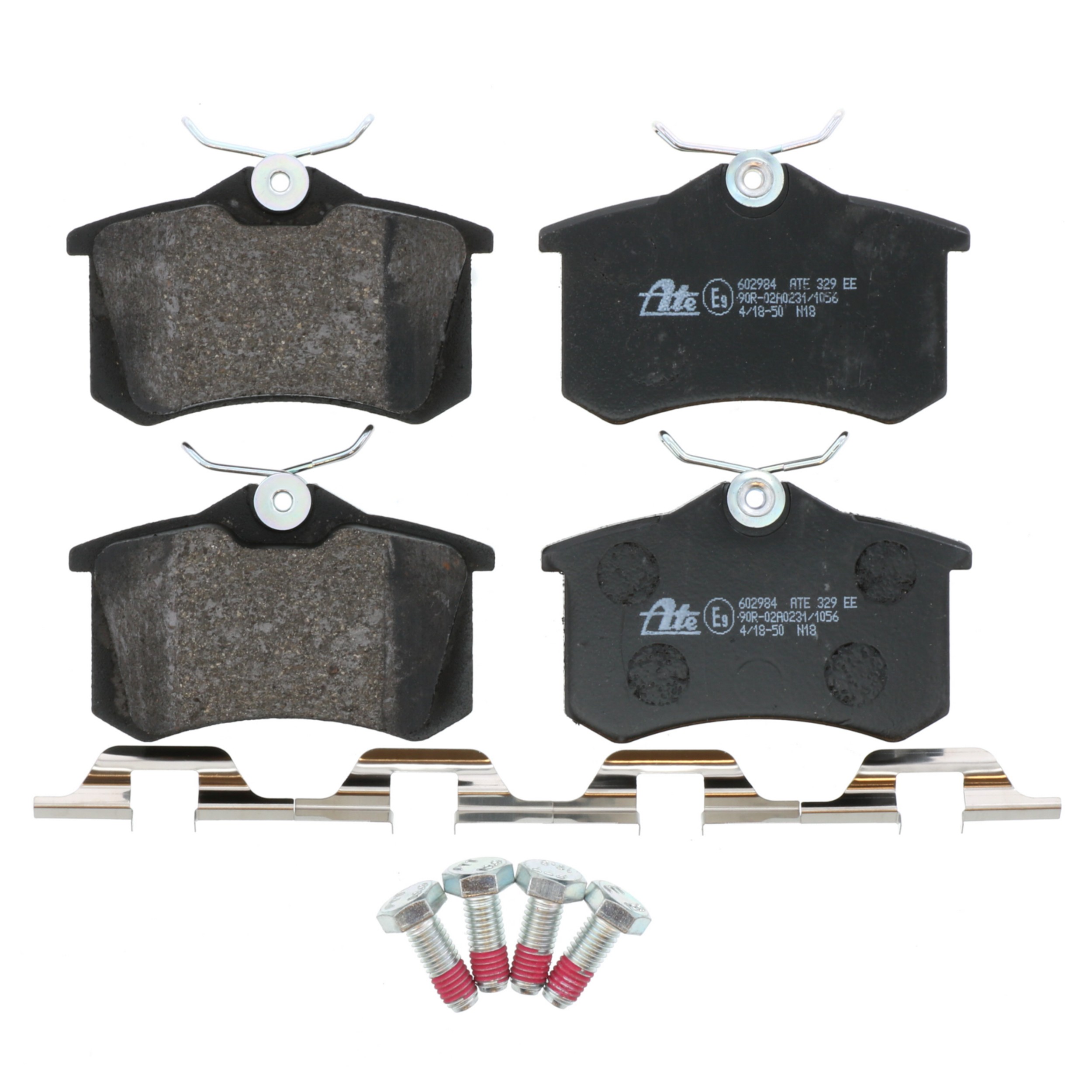 ATE Semi-Metallic Rear Disc Brake Pad Set 602984 for Peugeot, Volkswagen