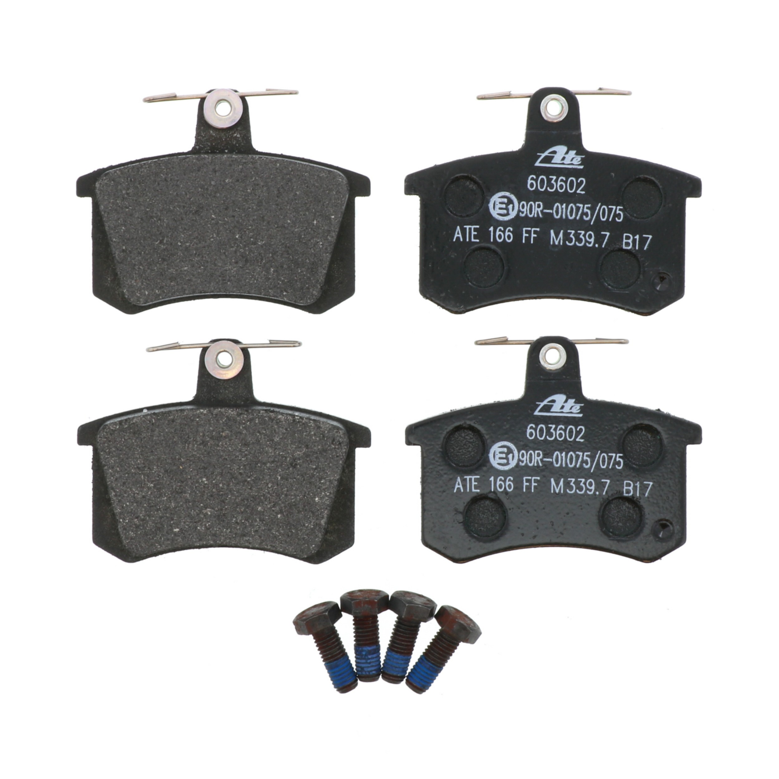 ATE Original Semi-Metallic Rear Disc Brake Pad Set 603602 for Audi