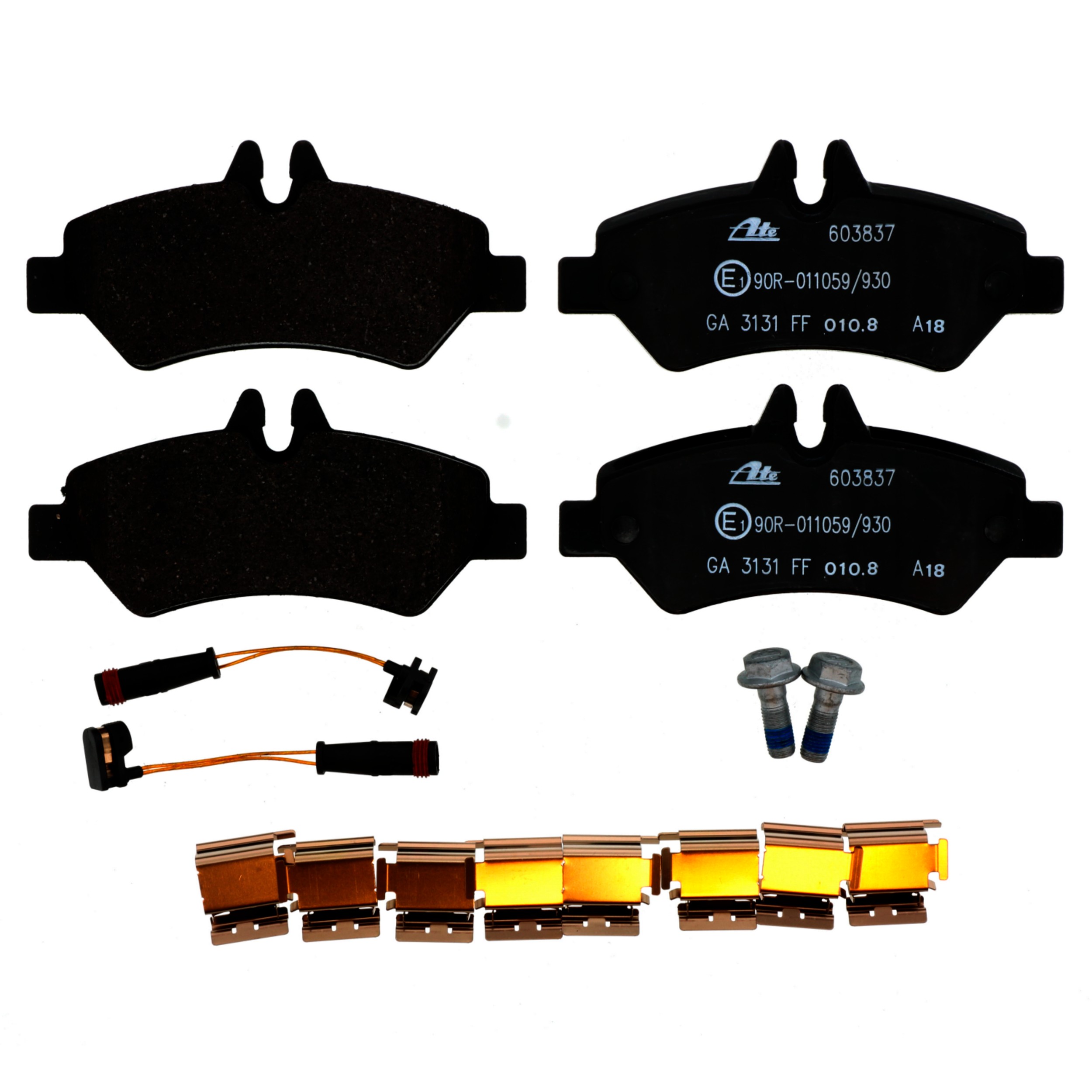 ATE Semi-Metallic Rear Disc Brake Pad Set 603837 for Sprinter