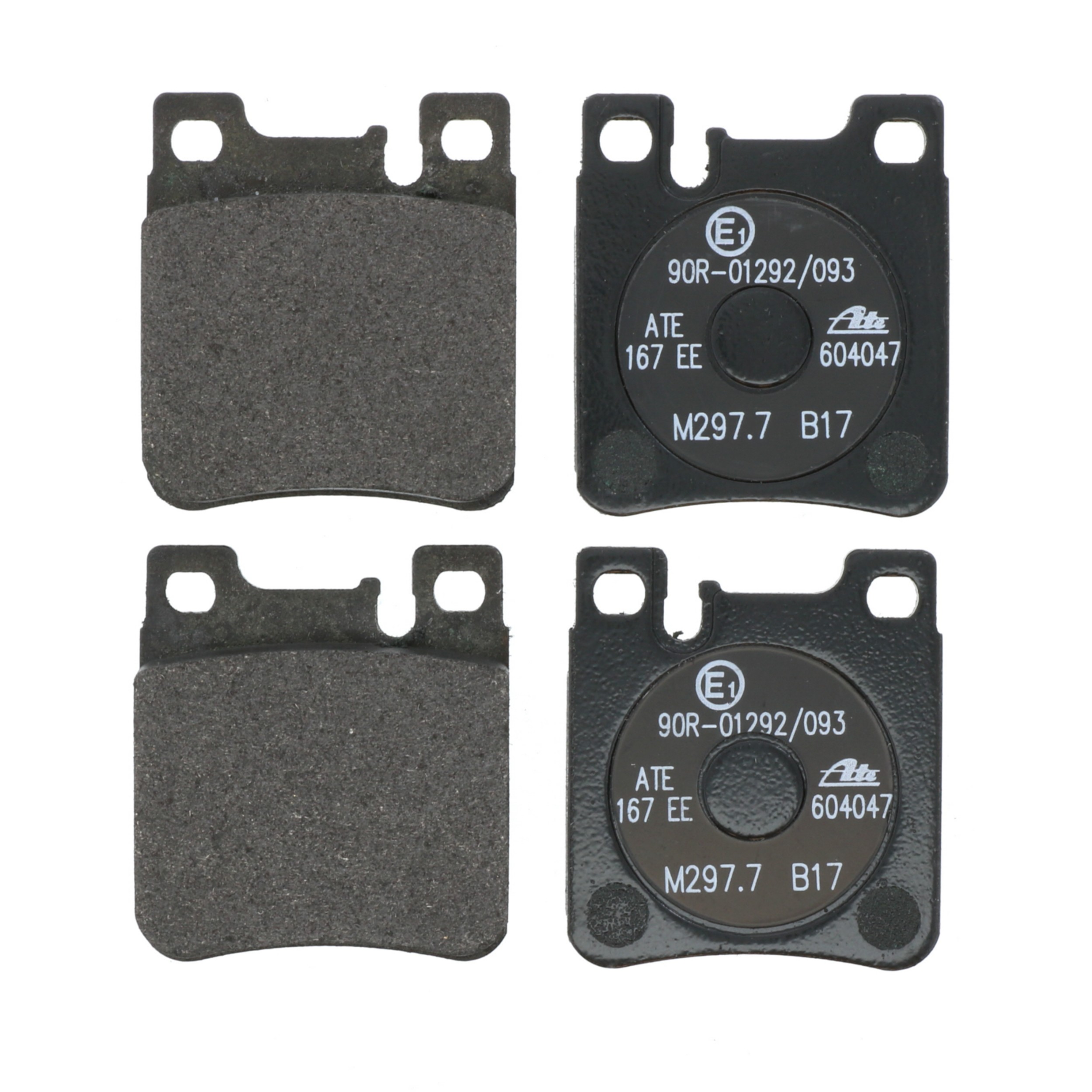 ATE Semi-Metallic Rear Disc Brake Pad Set 604047 for Chrysler, Mercedes-Benz