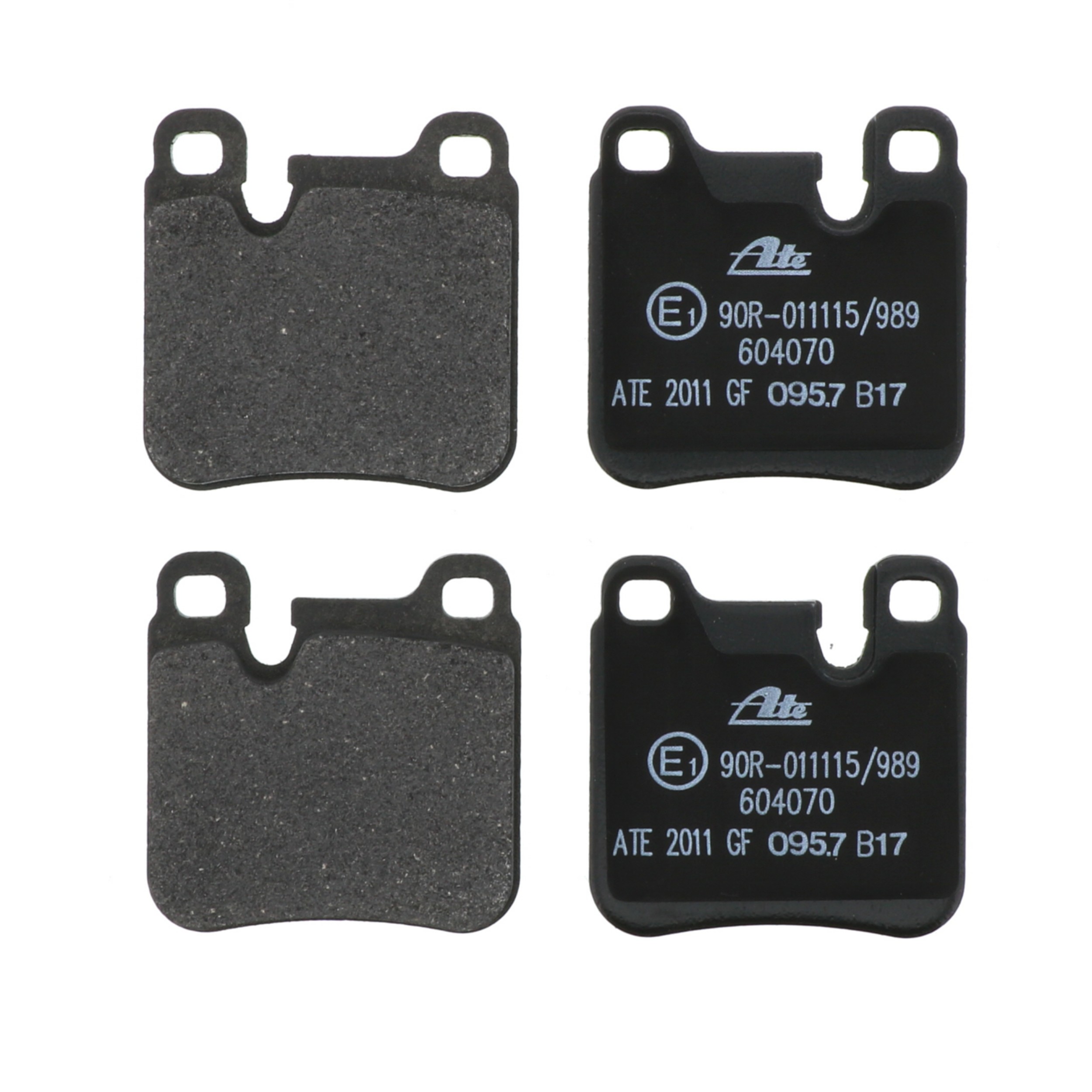 ATE Original Semi-Metallic Rear Disc Brake Pad Set 604070 for Porsche
