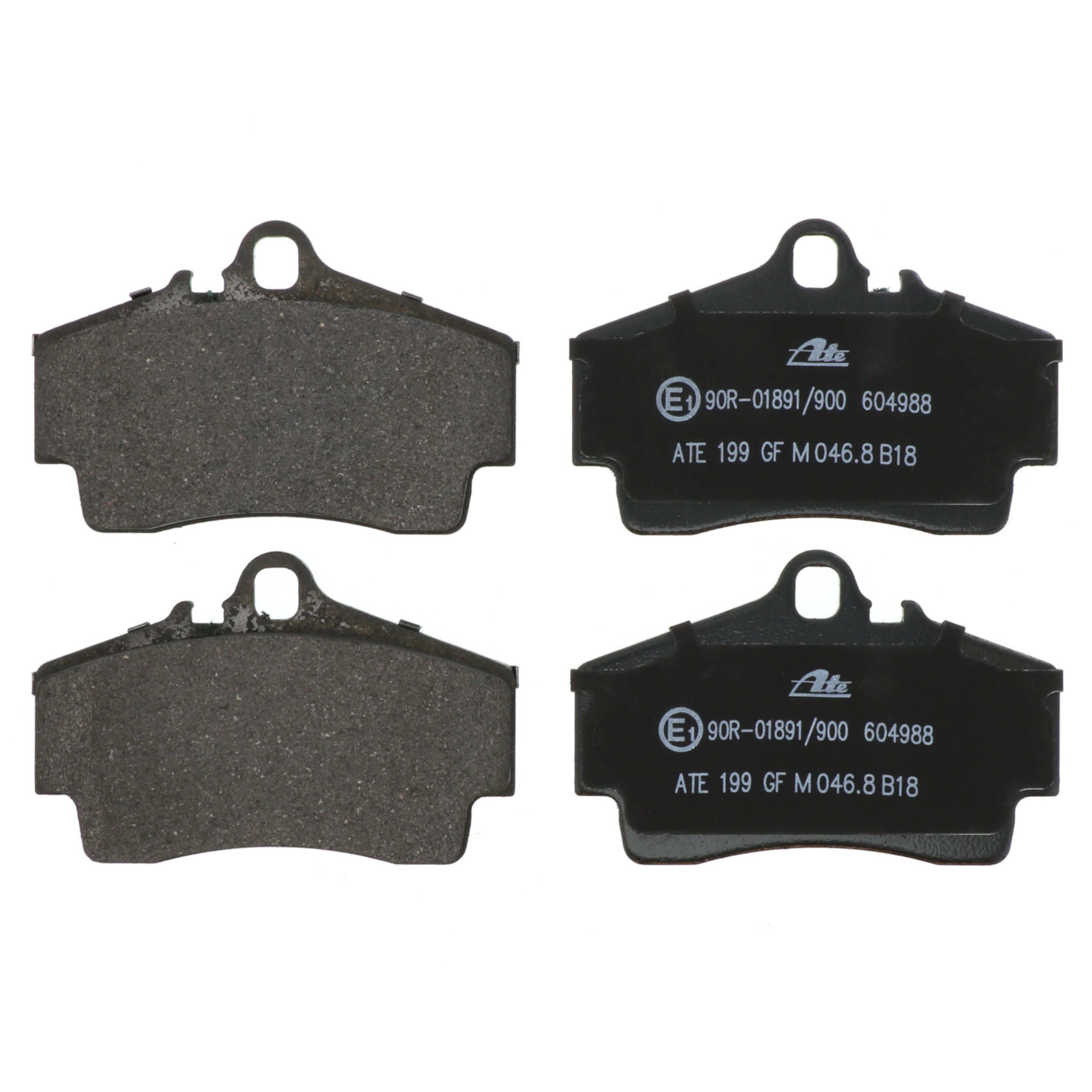 ATE Original Semi-Metallic Front Disc Brake Pad Set 604988 for Porsche