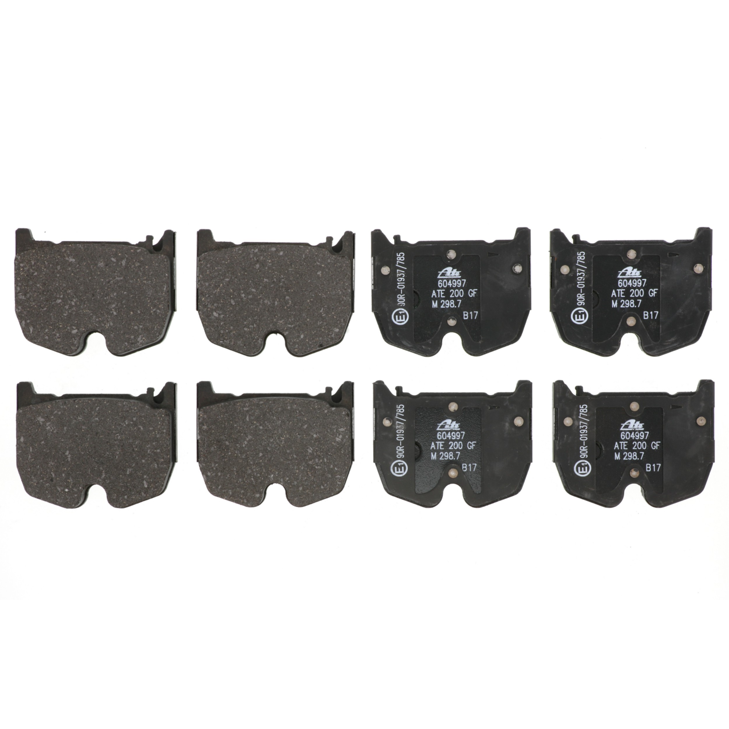 ATE Original Semi-Metallic Front Disc Brake Pad Set 604997 for Mercedes-Benz