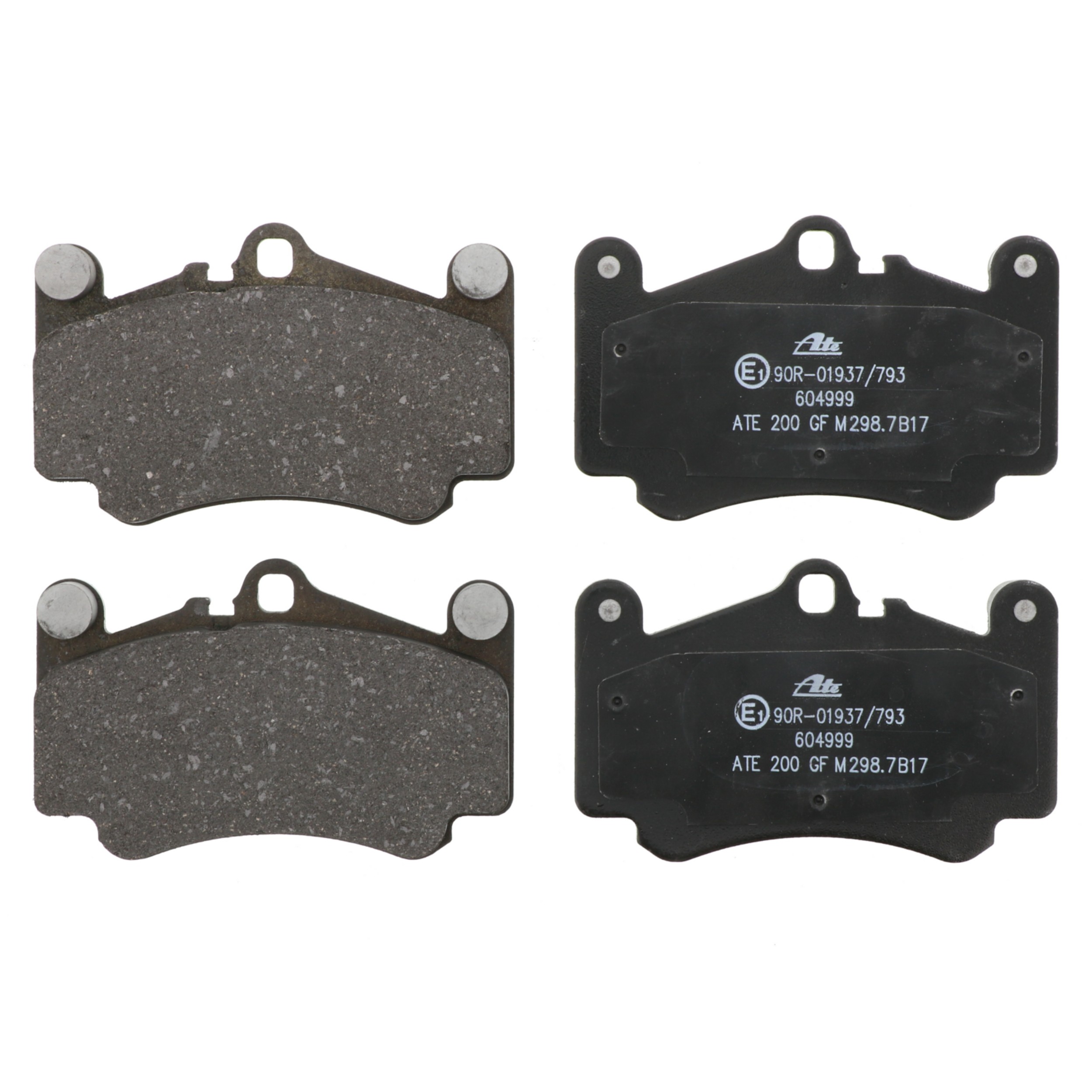 ATE Original Semi-Metallic Front Disc Brake Pad Set 604999 for Porsche